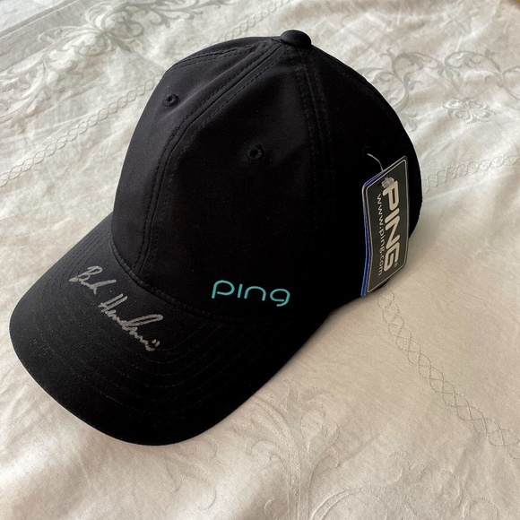 Ping NEW 110 Flexfit‎ Teck Black Golf Hat Moisture Wicking Cap Adjustable - Picture 1 of 12